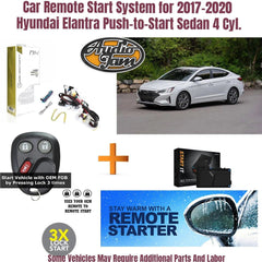 remote start Hyundai elantra push to start 2017-2020