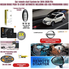 remote start Nissan rogue push to start 2014-2020