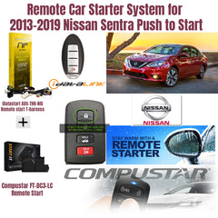 Remote Car Starter System for 2013–2019 Nissan Sentra Push to Start