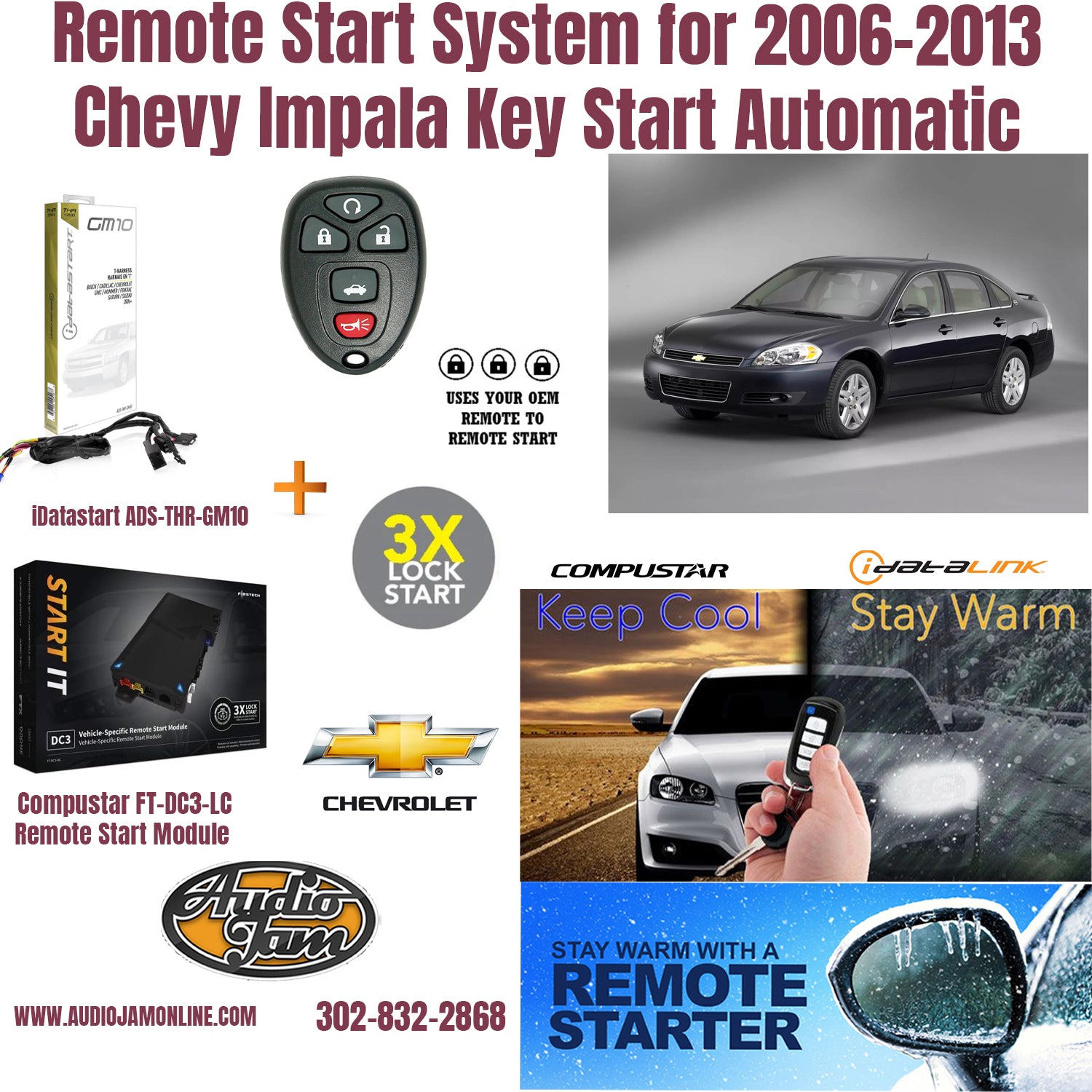 remote start system 2006-2013 chevy impala