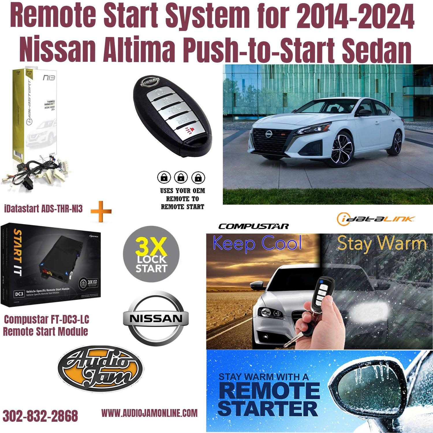 remote start system Nissan Altima push to start 2014-2024