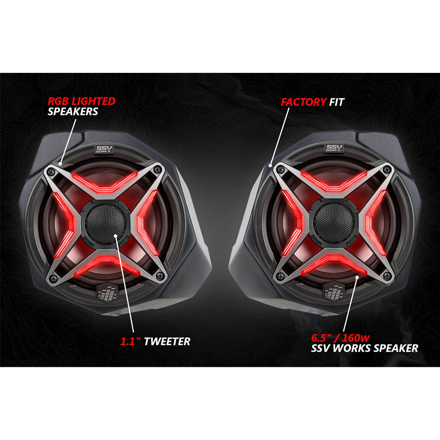 rg4 f65v motorcycle speaker system
