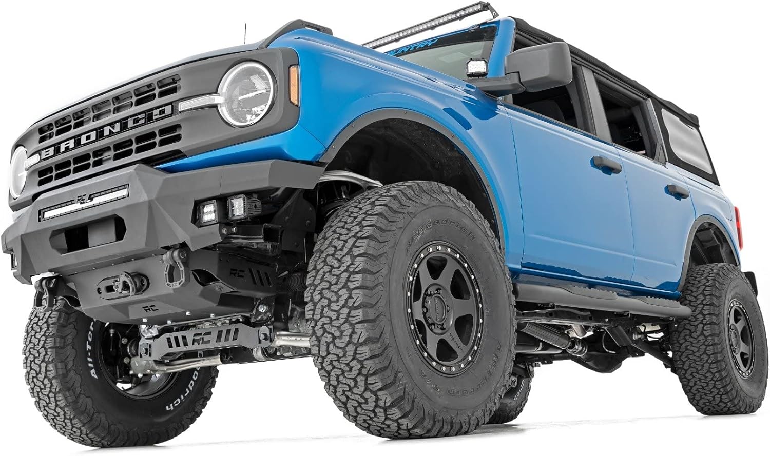 rough country 5 inch lift kit ford bronco 4wd 2021-2024 bear de