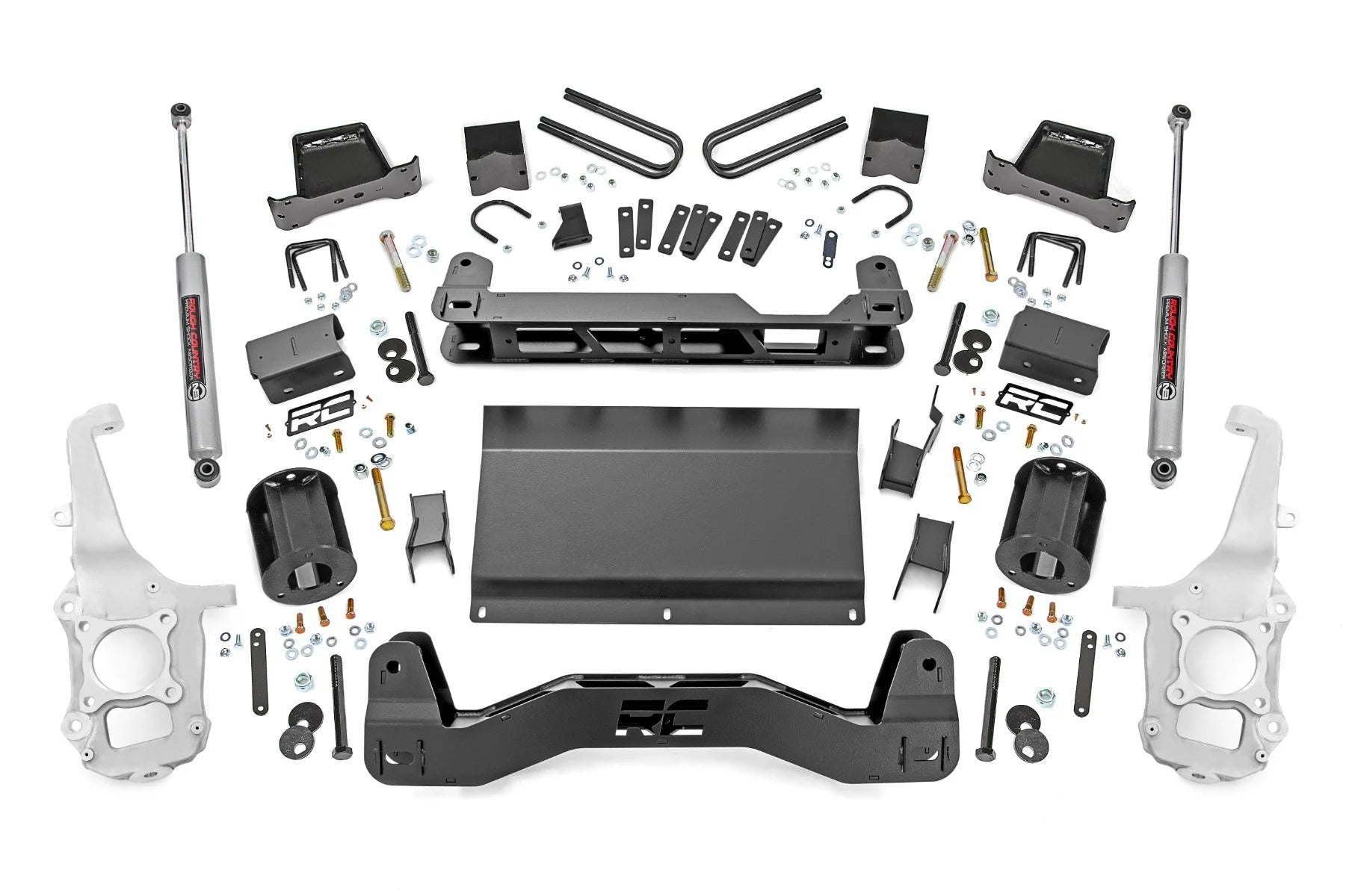 rough country 6 inch lift kit ford f150 4wd 2021-2024