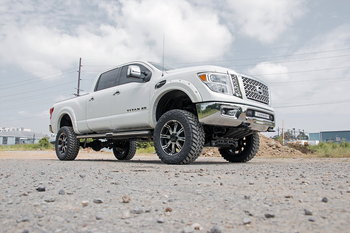 rough country 6 inch lift kit nissan titan-xd 4wd 2016-2024 delaware