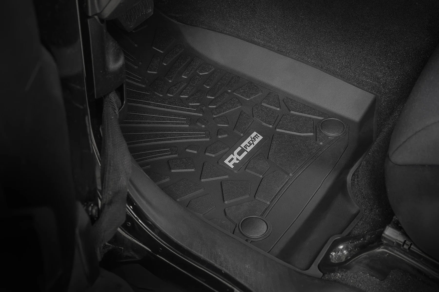 rough country flex fit floor mats black 18 24 jeep wrangler jl 4 door near me