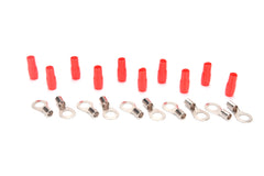 Orion RT8R 8 GAUGE 5/16 HOLE GOLD RED 10 PCS NICKEL FINISH