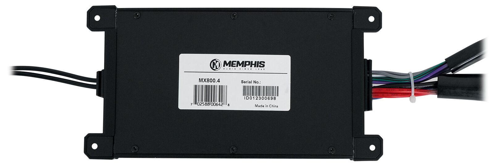 Memphis MX800.4 4 Channel Powersports Amplifier 4 x 200W @ 2ohm