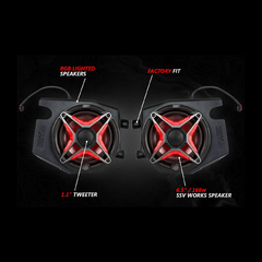SSV Works RZ34-PHZ4VRC Speakers Package for 2014–2023 Polaris RZR