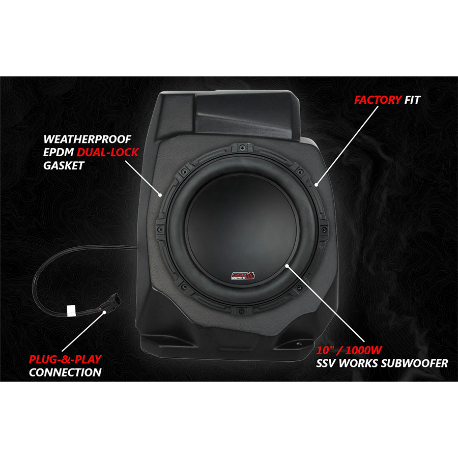 rz5 ud10v motorcycle subwoofer
