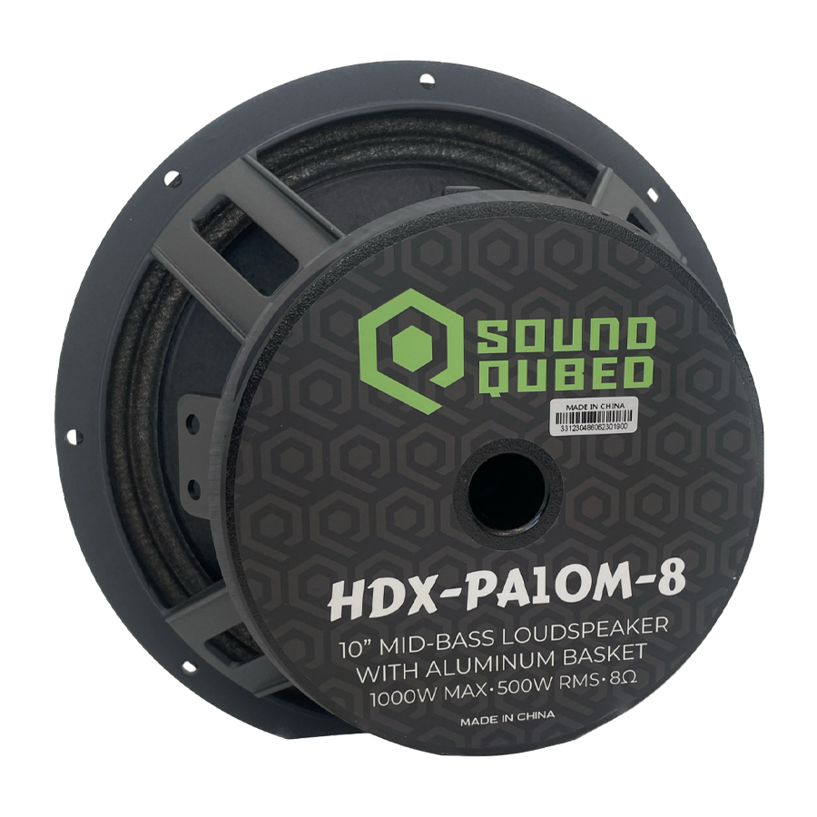 soundqubed 10 inch midrange hdxpa10m8 2