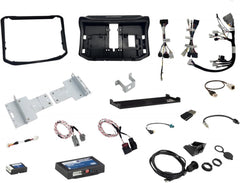 Collection of automotive parts and accessories on a white background