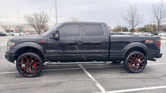 strada snowflake 22 inch gloss black red rims ford f150 bear de