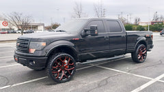 strada snowflake 22 inch gloss black red rims ford f150 near me