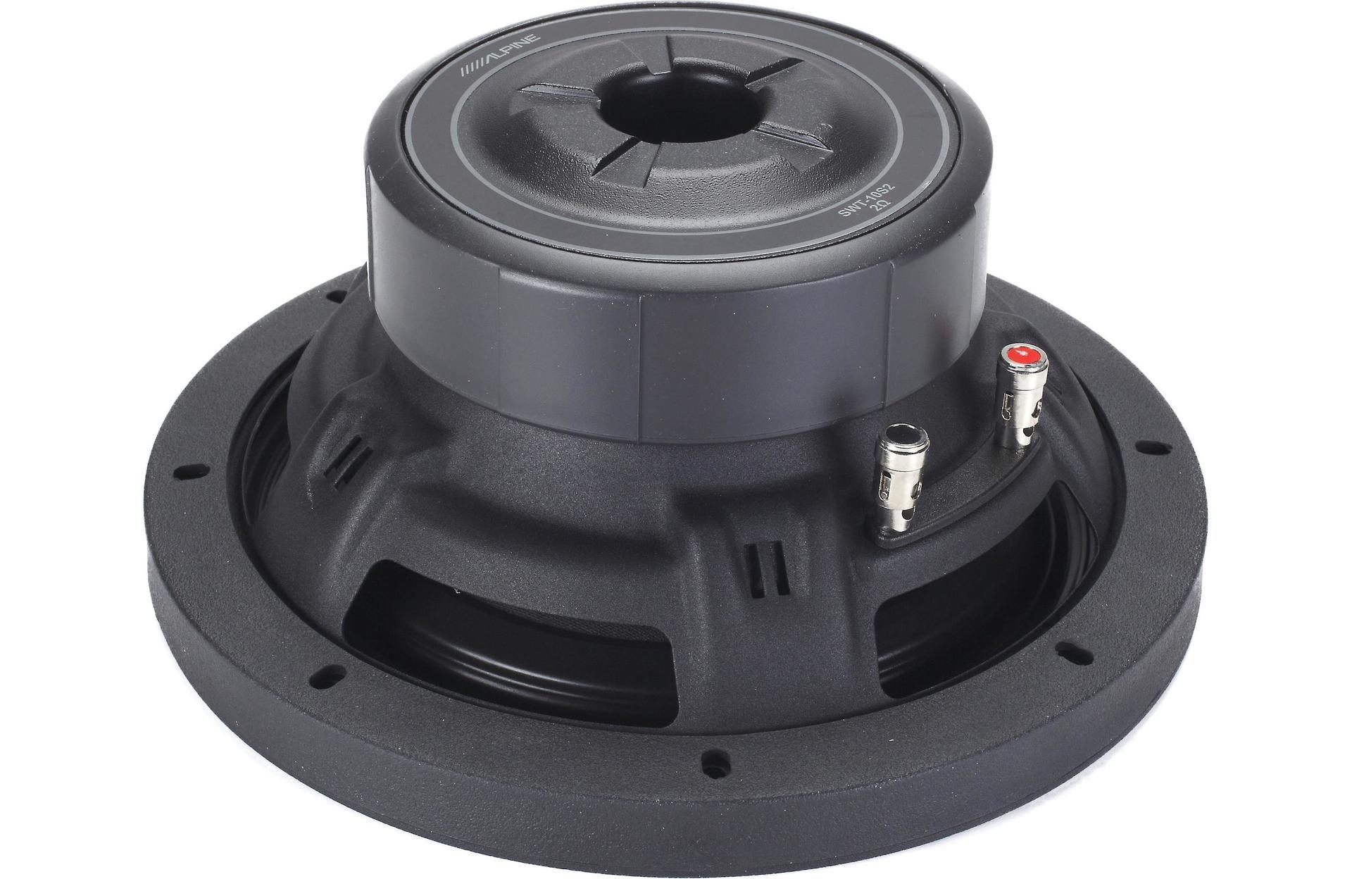 SPL Sealed Dual 10" Box with 2 Alpine SWT-10S2 10" truck subwoofer For 22+ Toyota Tundra Crew Max