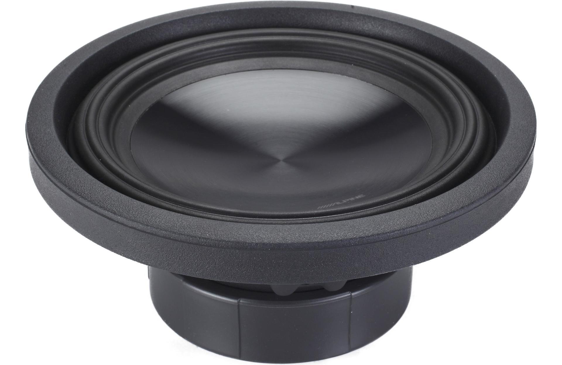 SPL Sealed Dual 10" Box with 2 Alpine SWT-10S2 10" truck subwoofer For 22+ Toyota Tundra Crew Max