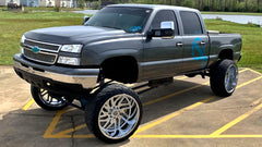 tis 544c 24 inch chrome off road rims chevy silverado 1500