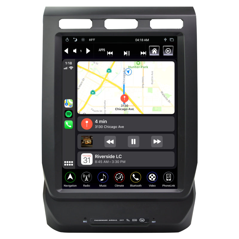 TS-FDOE12-1RR-5S Tesla CarPlay Head Unit | Ford Explorer Upgrade ...