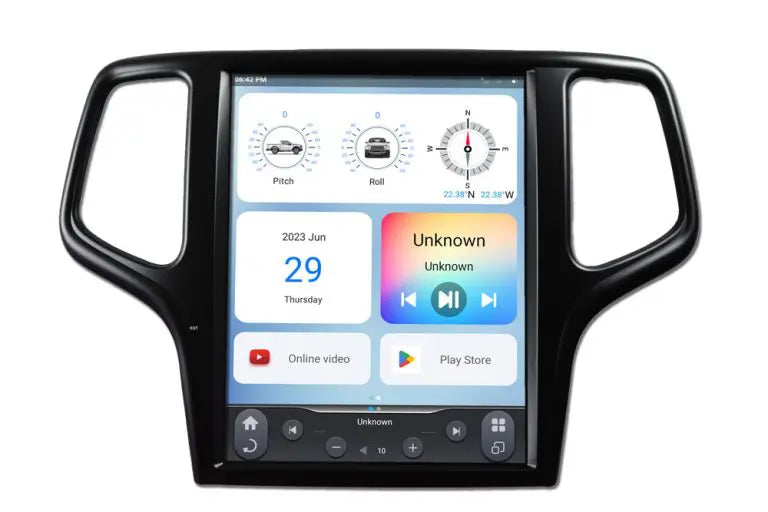 TS-JPGC12-1RR-6H Tesla CarPlay head unit Upgrade Jeep – Audio Jam Inc