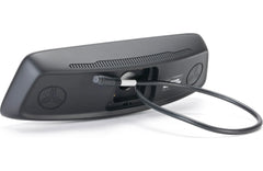 Car rearview mirror with built-in camera and dash cam on a white background