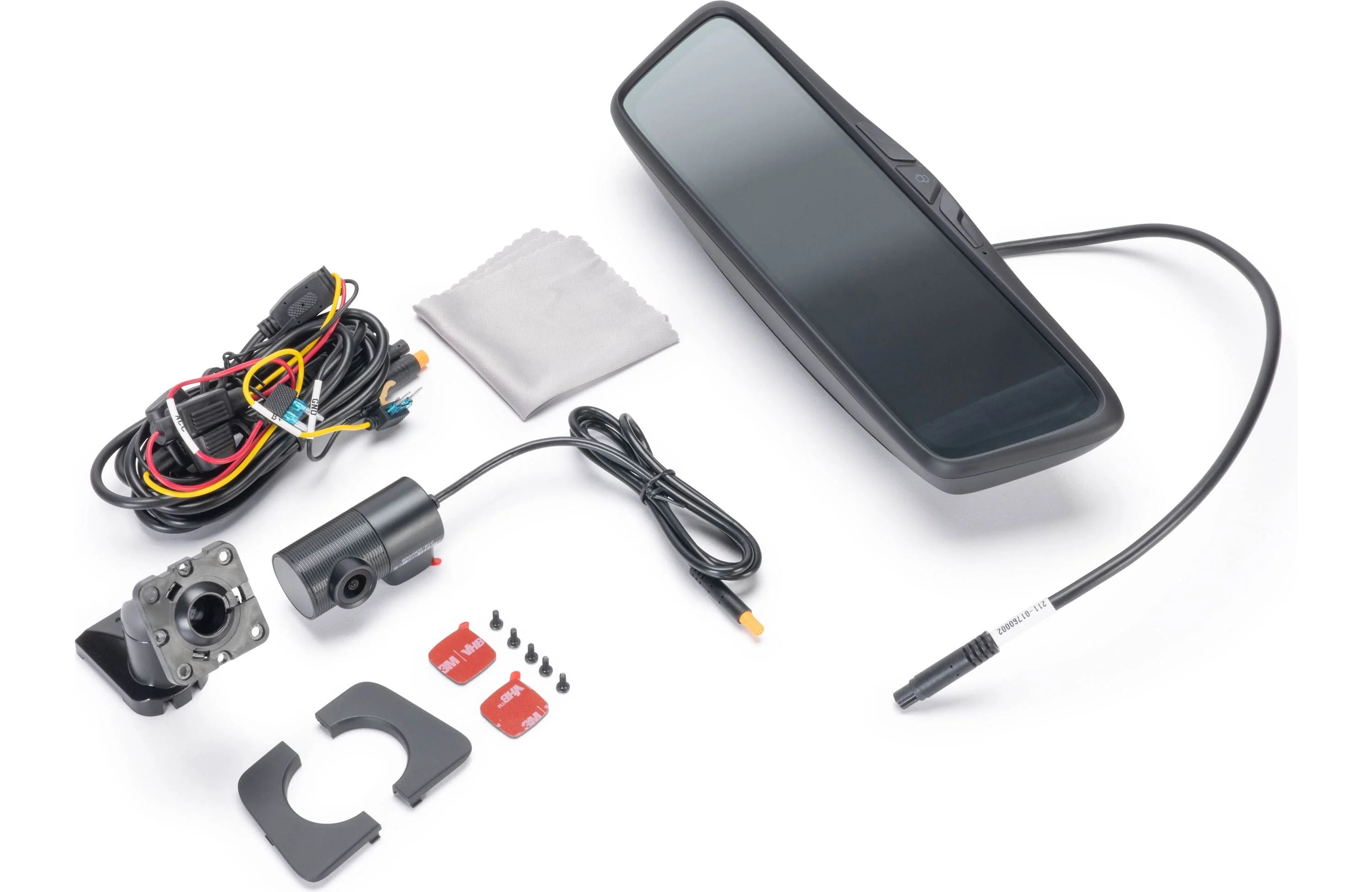 Car reverse camera and monitor kit on a white background