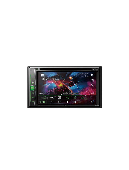 Pioneer AVH-220EX Double DIN Bluetooth In-Dash DVD/CD Digital Media Car Stereo Receiver w/ 6.2" WVGA Touchscreen Display