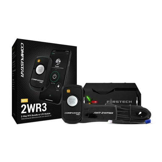 Compustar RFX-2WR3-FM 2WR3 with LTE 2-Way, 1-Button RFX Bundle with Drone DR-X1