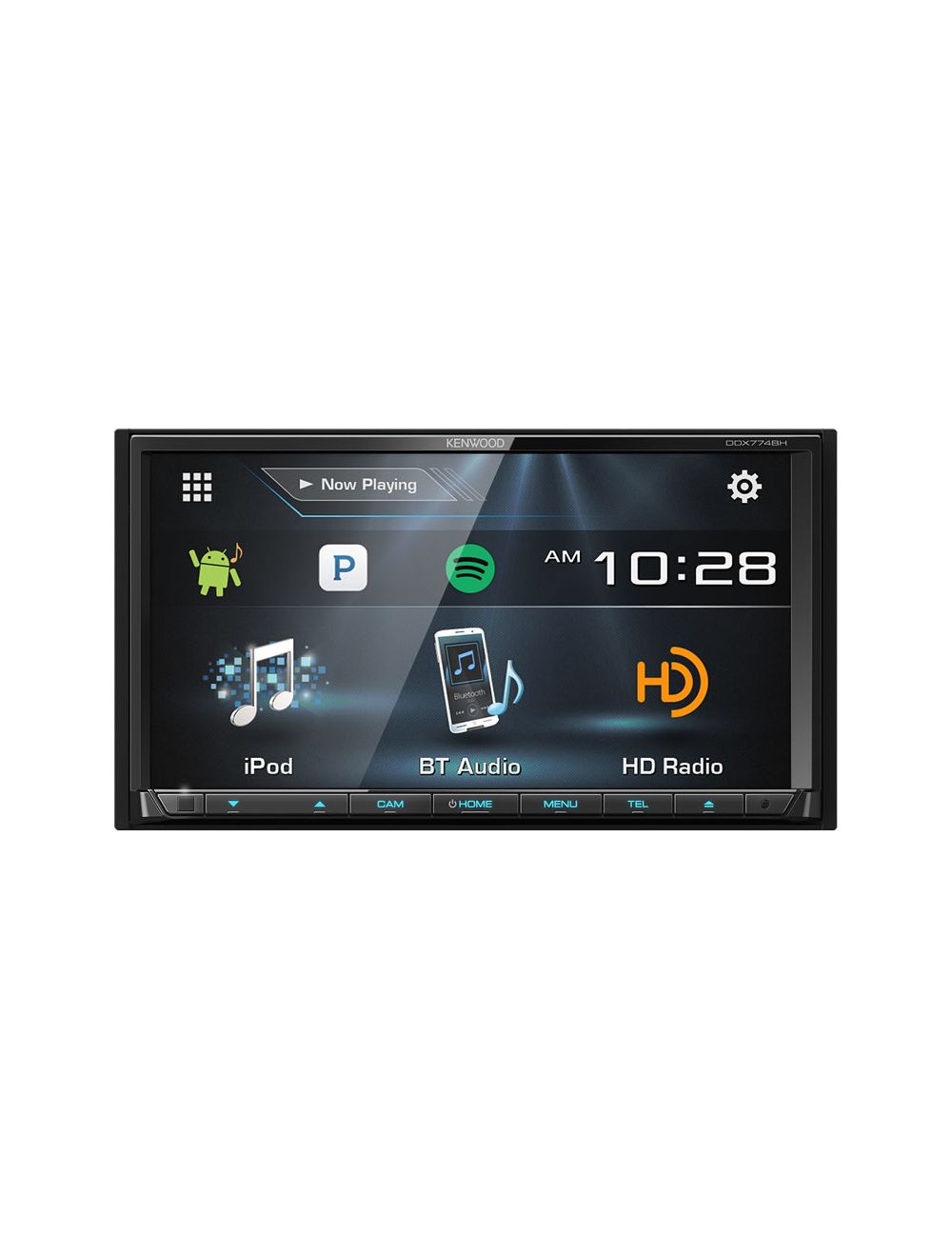 Kenwood DDX774BH 2-DIN Monitor Multimedia Receiver with Bluetooth & HD Radio