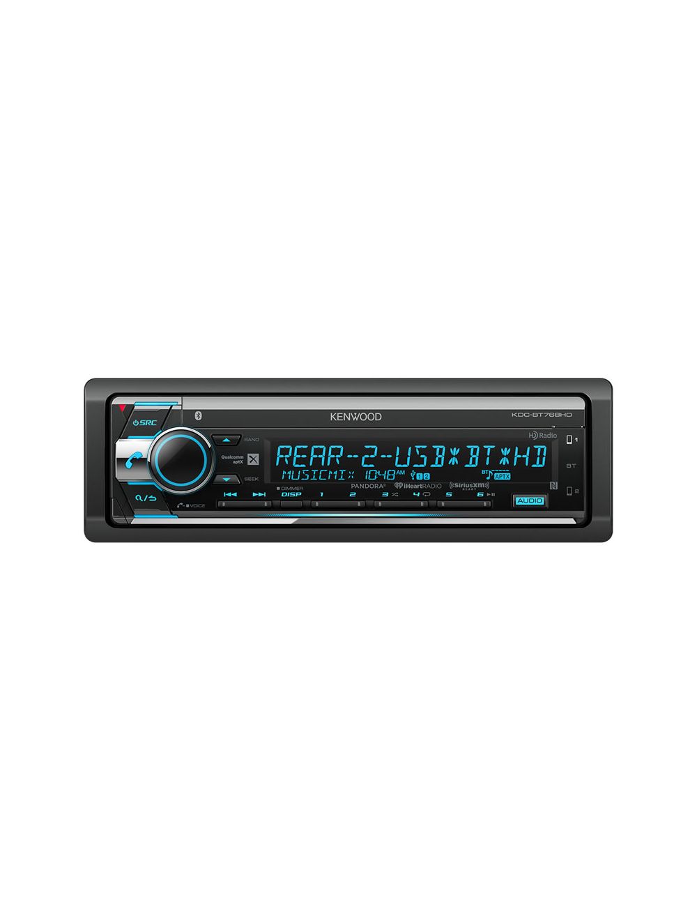 Kenwood KDC-BT768HD CD Receiver with Built-in-Bluetooth & HD Radio