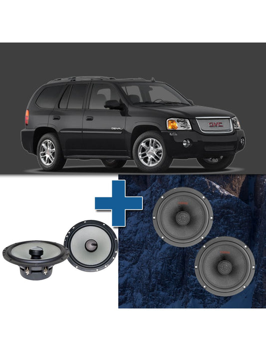 Car Speaker Size Replacement fits 2002-2009 for GMC Envoy (not amplified)
