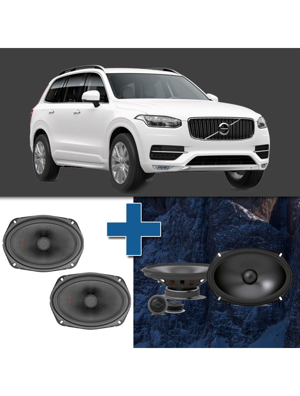 Car Speaker Size Replacement fits 2003-2014 for Volvo XC 90 (not amplified)