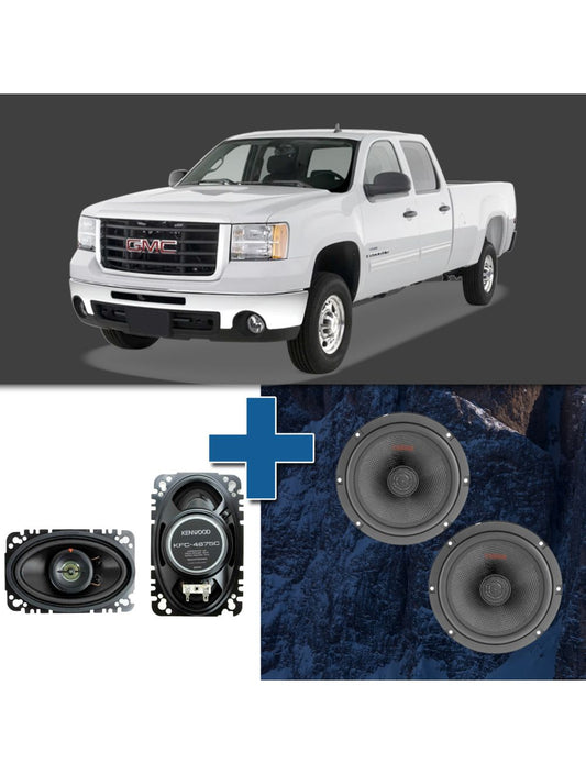 Car Speaker Size Replacement fits 2007 for GMC Sierra Classic or Sierra Denali Classic 2 door (not amplified)