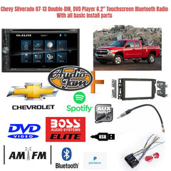 Chevy Silverado 07-13 Double-DIN, DVD Player 6.2" Touchscreen Bluetooth Radio!