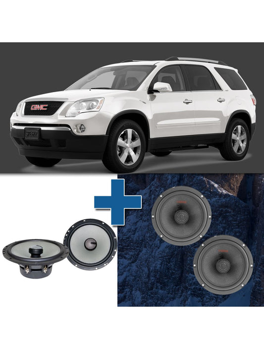 Car Speaker Size Replacement fits 2007-2012 for GMC Acadia (not amplified)