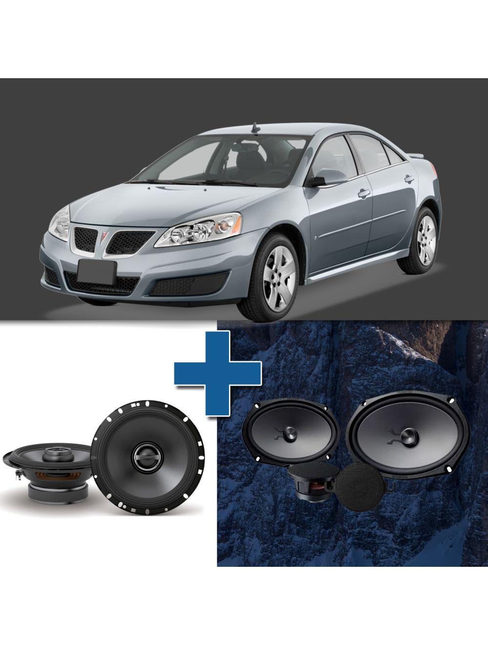 Car Speaker Size Replacement fits 2009 for Pontiac G6 (not amplified)