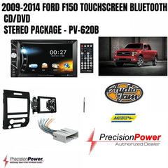 2009-2014 FORD F150 TOUCHSCREEN BLUETOOTH CD/DVD STEREO PACKAGE - PV-620B