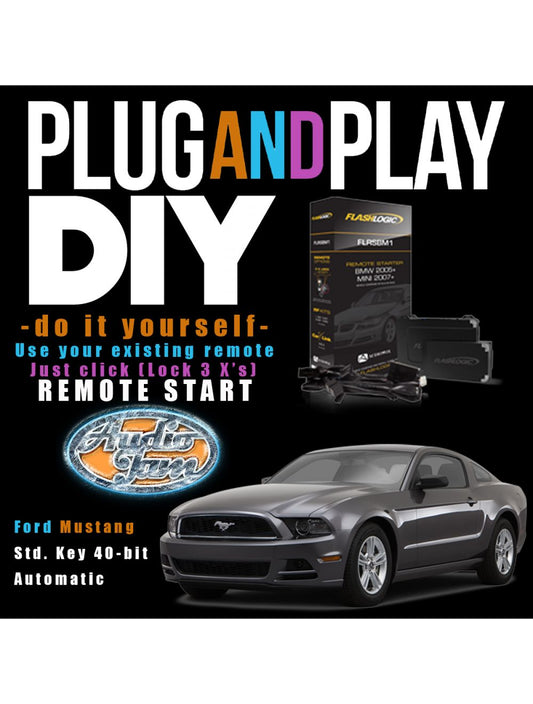Flashlogic Remote Start Bundle for 2010-2014 Ford Mustang Std. Key 40-bit Automatic (FLRSFO1)