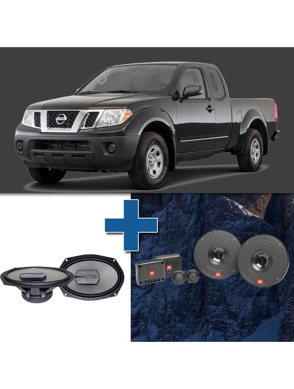 Car Speaker Size Replacement fits 2014-2019 for Nissan Frontier (not amplified)