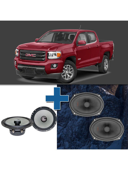 Car Speaker Size Replacement fits 2015-2020 for GMC Canyon Extended Cab (not amplified)