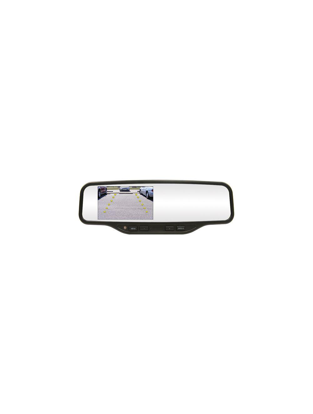 Rostra 250-8081B (2508081B) RearSight Rearview Mirror /w 4.3 TFT LCD Monitor feat. Parking Gridlines (2508072) & RearSight Backup CMOS Color Camera  (2508083A)