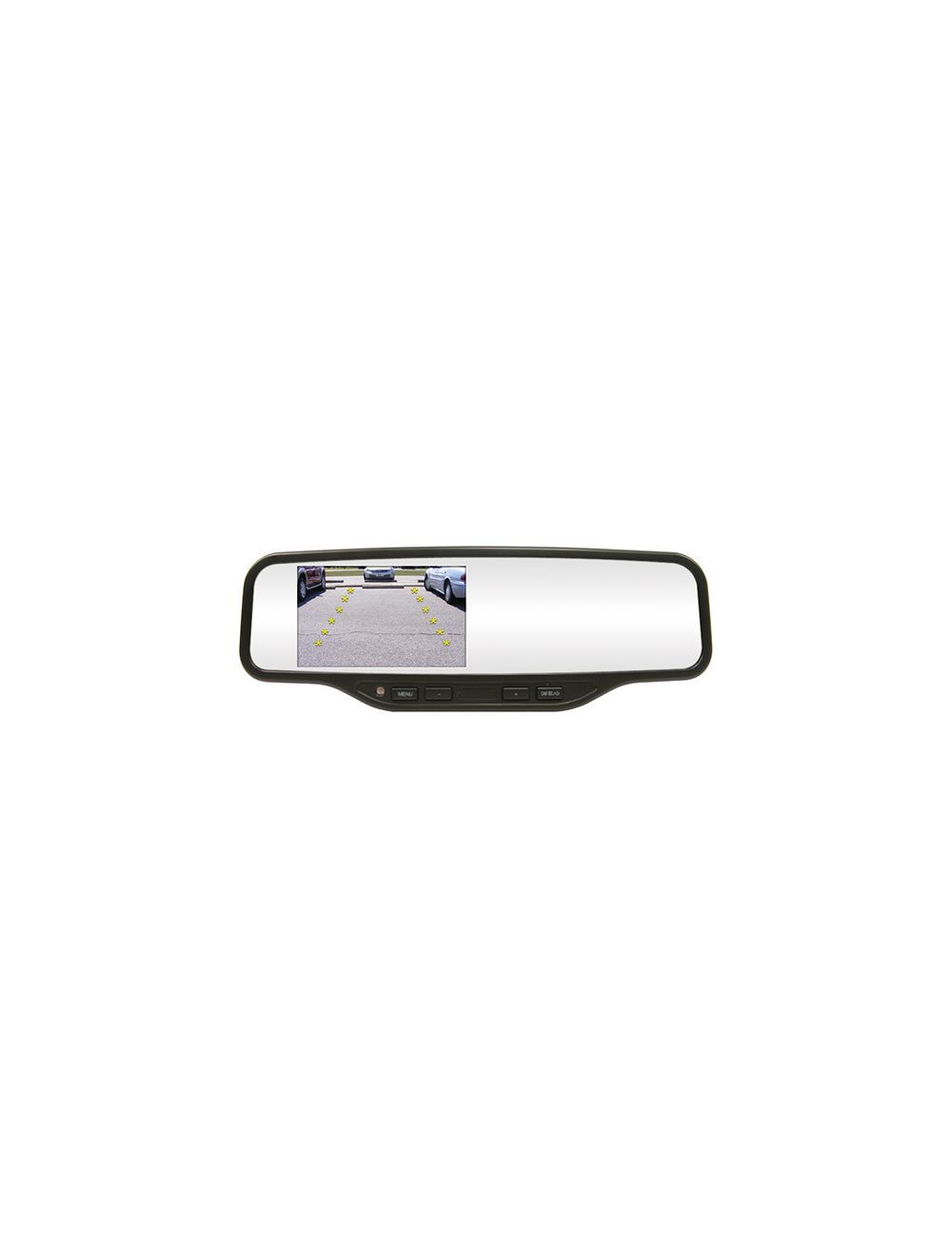 Rostra 250-8081 (2508081) RearSight Rearview Mirror /w 4.3 TFT LCD Monitor feat. Parking Gridlines (2508072) & RearSight Backup Camera (2508082A)