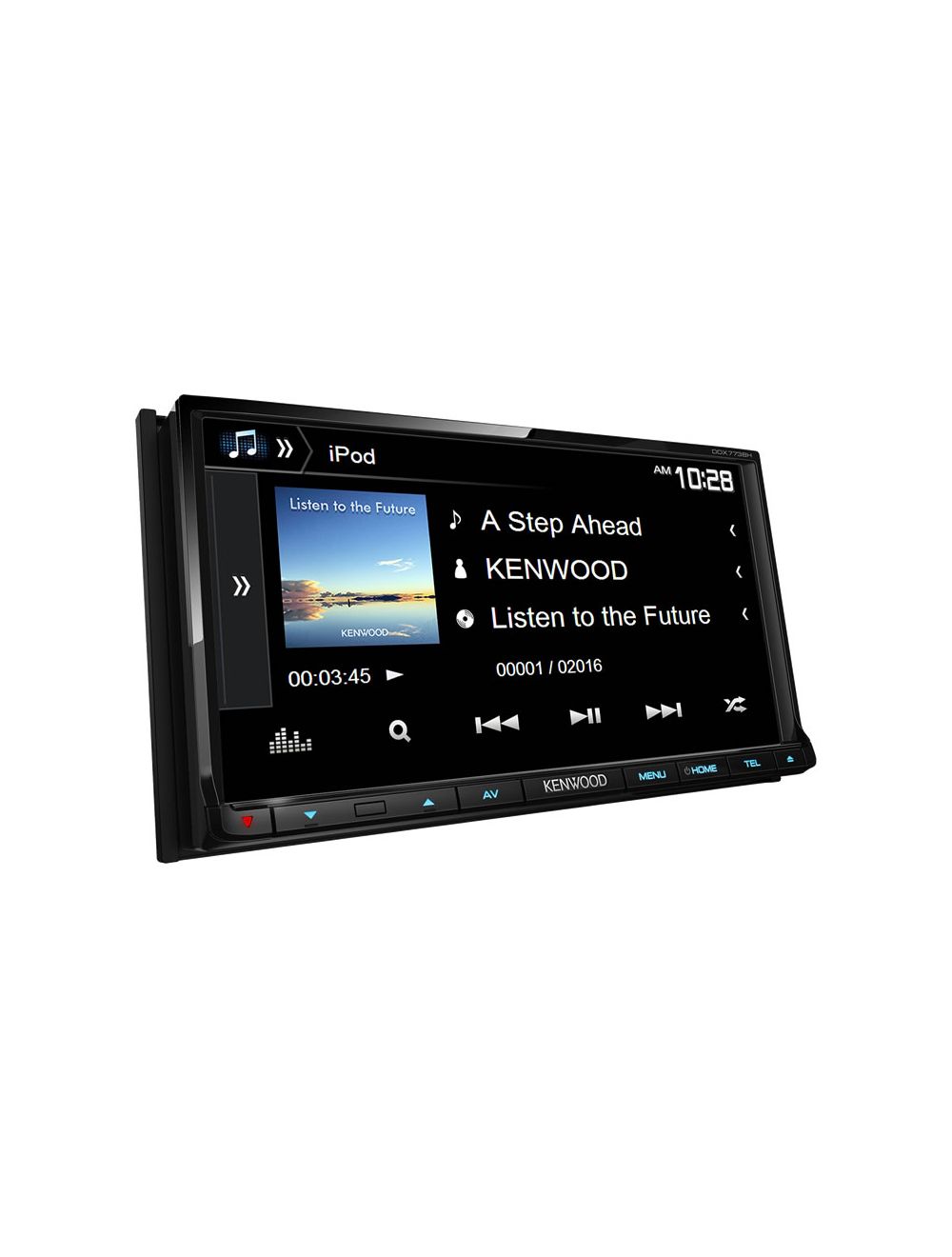 Kenwood DDX773BH 2-DIN Monitor Multimedia Receiver with Bluetooth & HD Radio