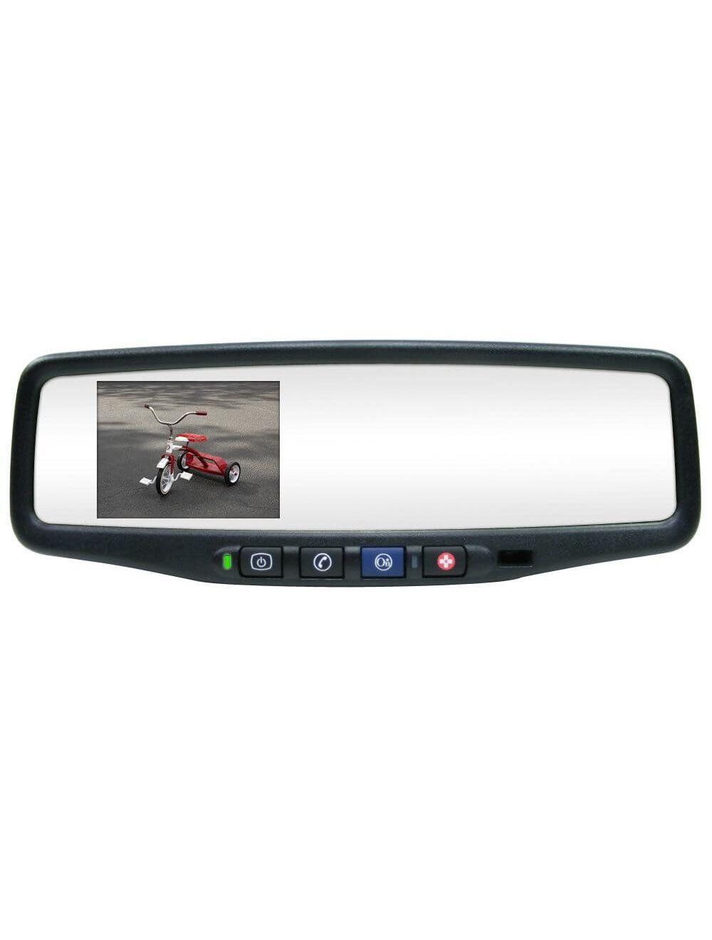 Rostra 250-8802-GM14 RearSight Rear-View Mirror /w 3.5 TFT LCD Monitor feat. OnStar Controls for 2014 Chevy Silverado & GMC Sierra Trucks (2508802GM14)