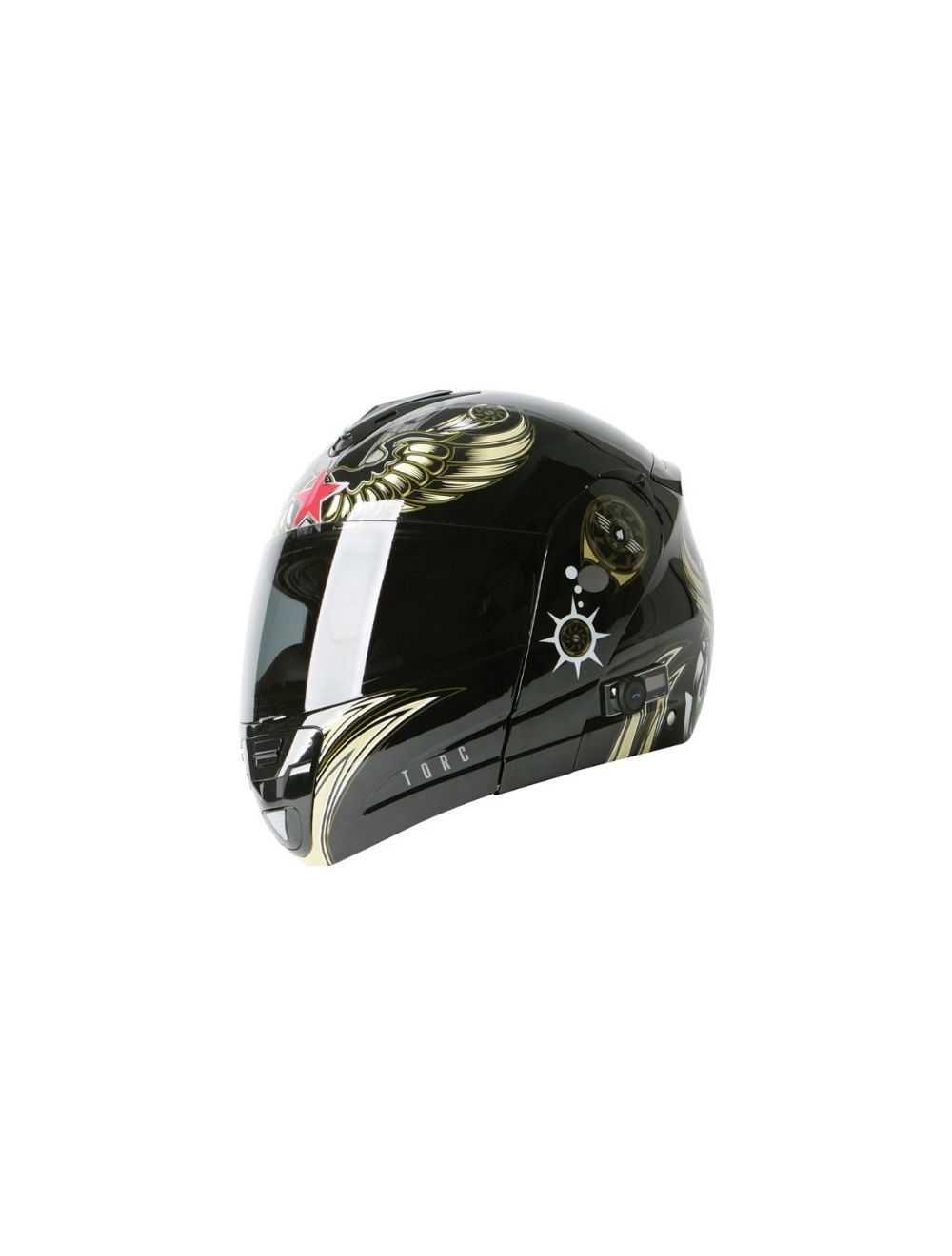 Torc T22B Interstate Motorcycle Helmet with Blinc 2.0 Stereo Bluetooth Technology [T-22B]