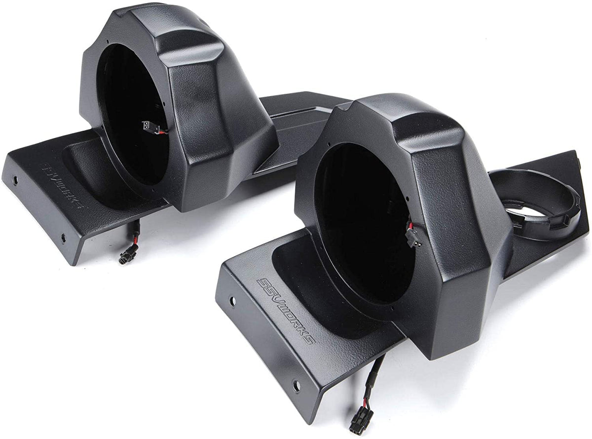 SSV Works 170-SS-B65U Custom-fit 6-1/2" Rear Speaker Pods for Polaris Slingshot