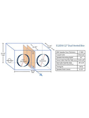 Bbox E15DSV15" Dual Vented Shared