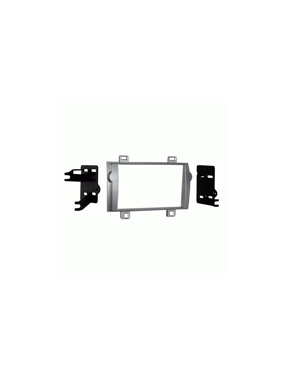 Metra 95-8237S Double DIN Dash Kit for Select 2011-2012 Toyota Matrix Vehicles Silver