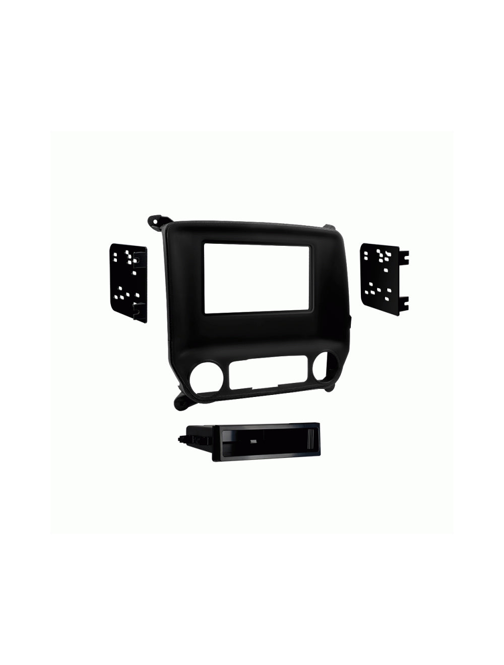Metra 99-3014G Single DIN/Double DIN Dash Kit for 2014-Up Chevy Silverado and Sierra Black