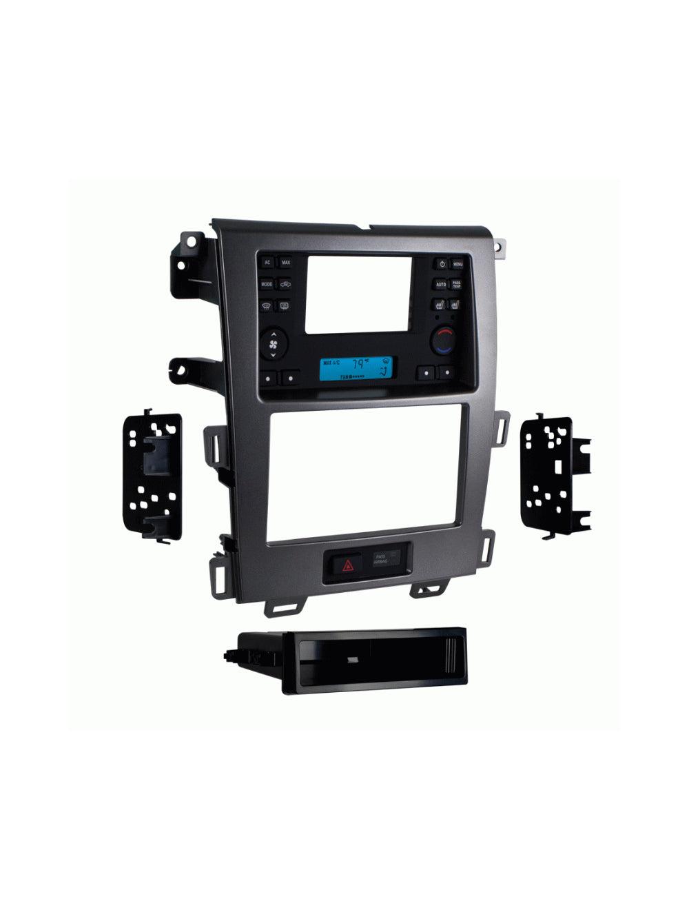 Metra 99-5829CH Single DIN and Double DIN Mount Kit for 2011-2014 Ford Edge Charcoal Grey