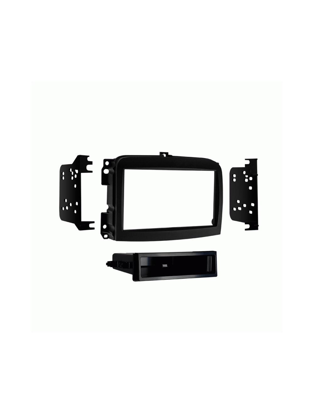 Metra 99-6521B Single/Double DIN Black Stereo Dash Kit for 2014-Up Fiat 500L Black